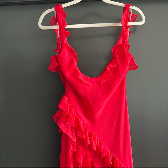 House of CB Red Ruffle Maxi Dress - Picture 14 of 16